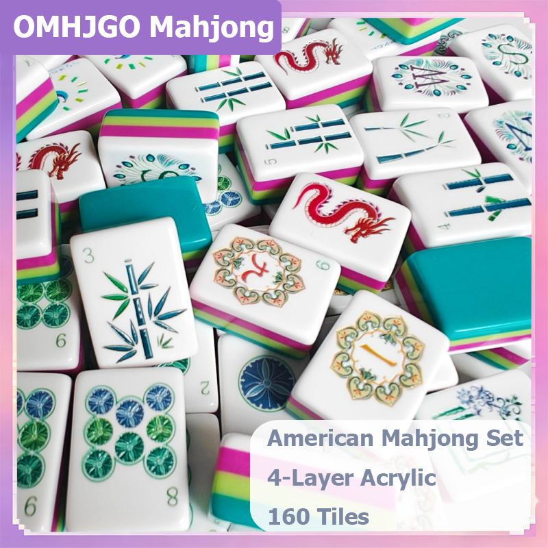 Board Game Mahjong - OMHJGO 4 Layer Acrylic Mahjong Tiles