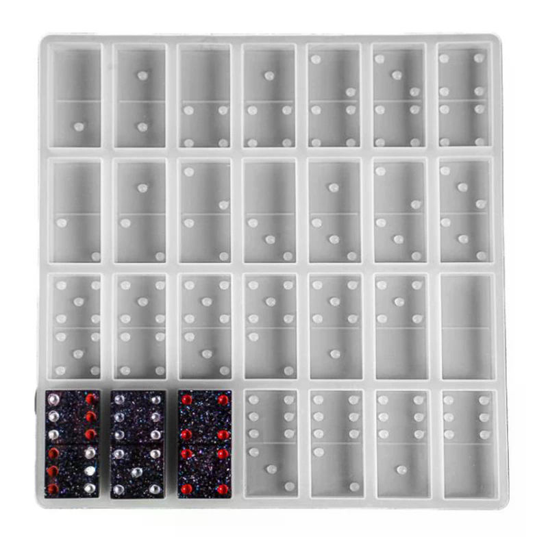 Board Game Monopoli - Silicone Dominoes Game Toy Making Mold