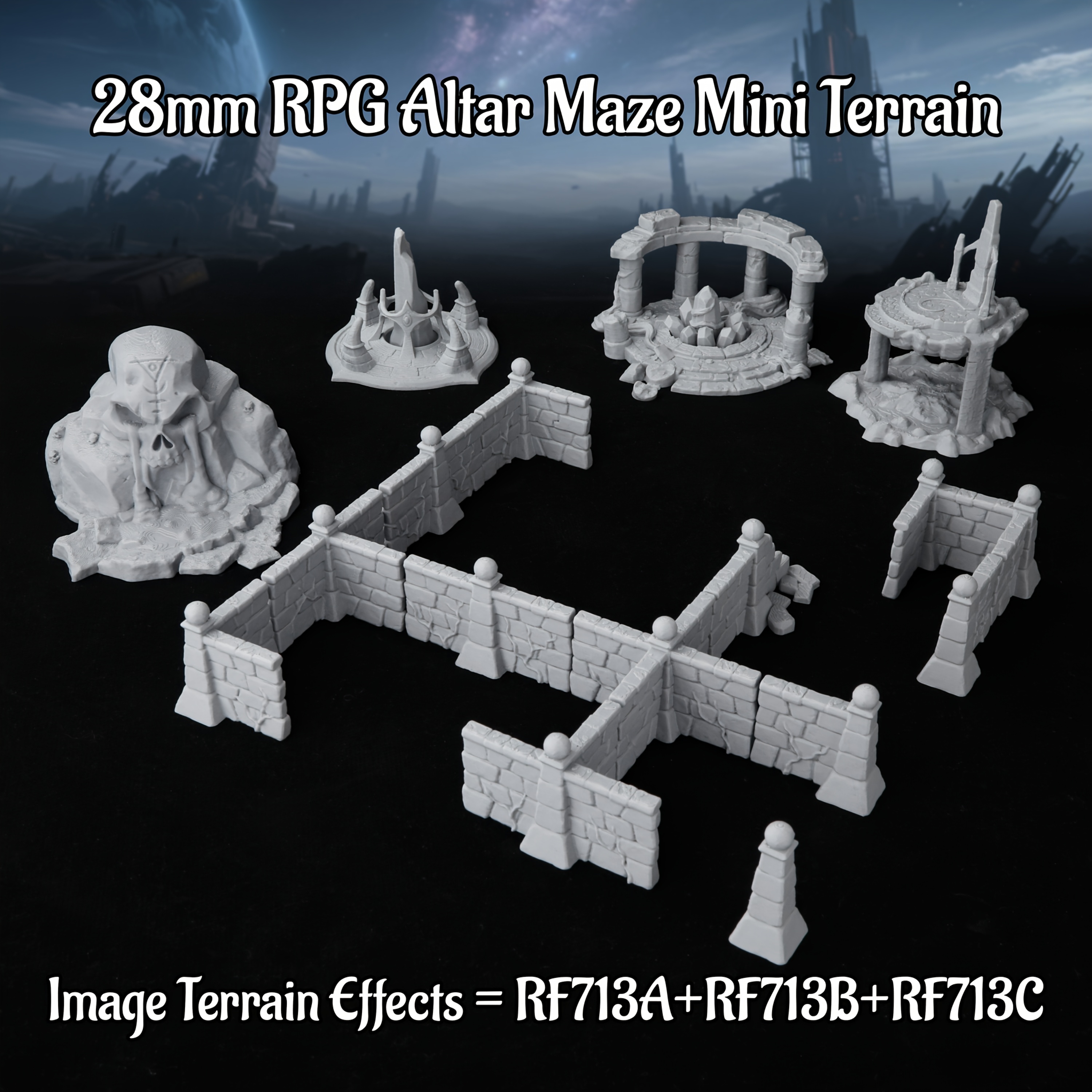 Board Game Dune - RPG Miniature Terrain Set, Game Accessories