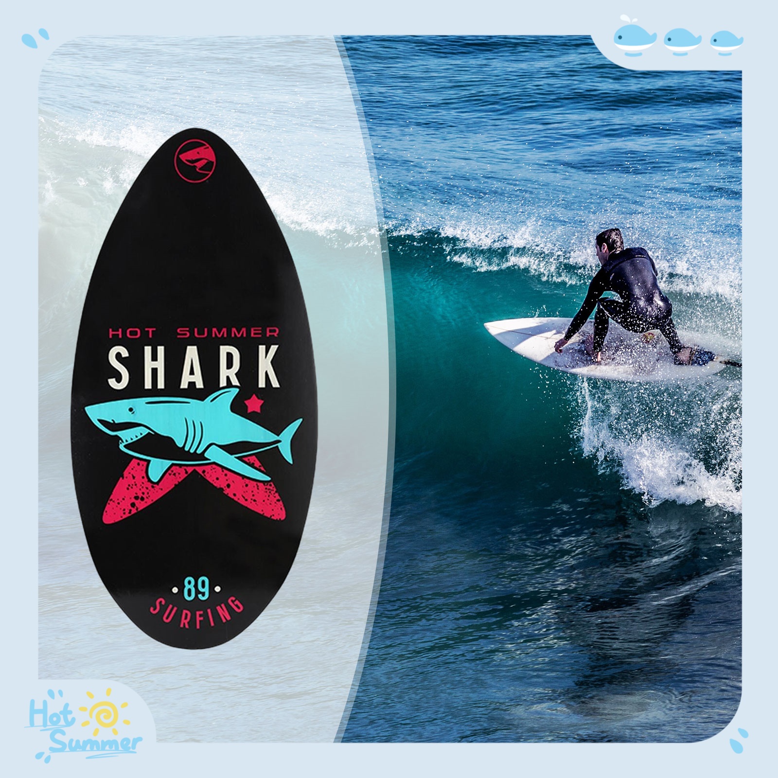 Board Game Arena - 35 Inch Skimboard Equipment Beach Sand