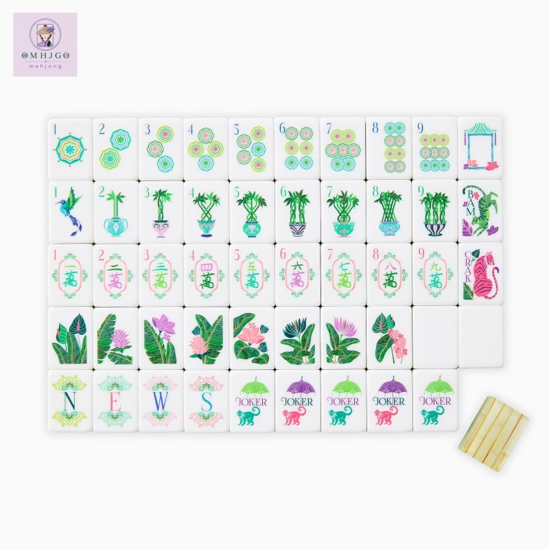 Board Game Mahjong - 4-Layer Acrylic American Mahjong Set with