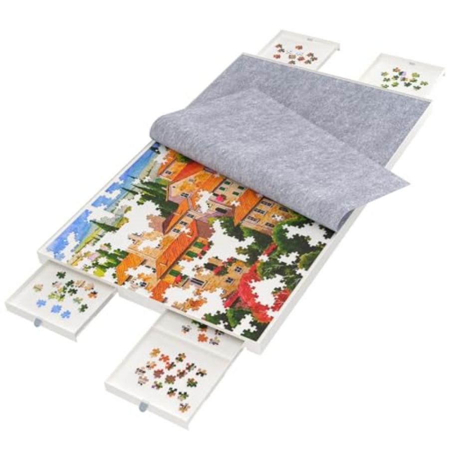 Jigsaw Puzzle Adult - 1500 Pieces Puzzle Board with Drawers