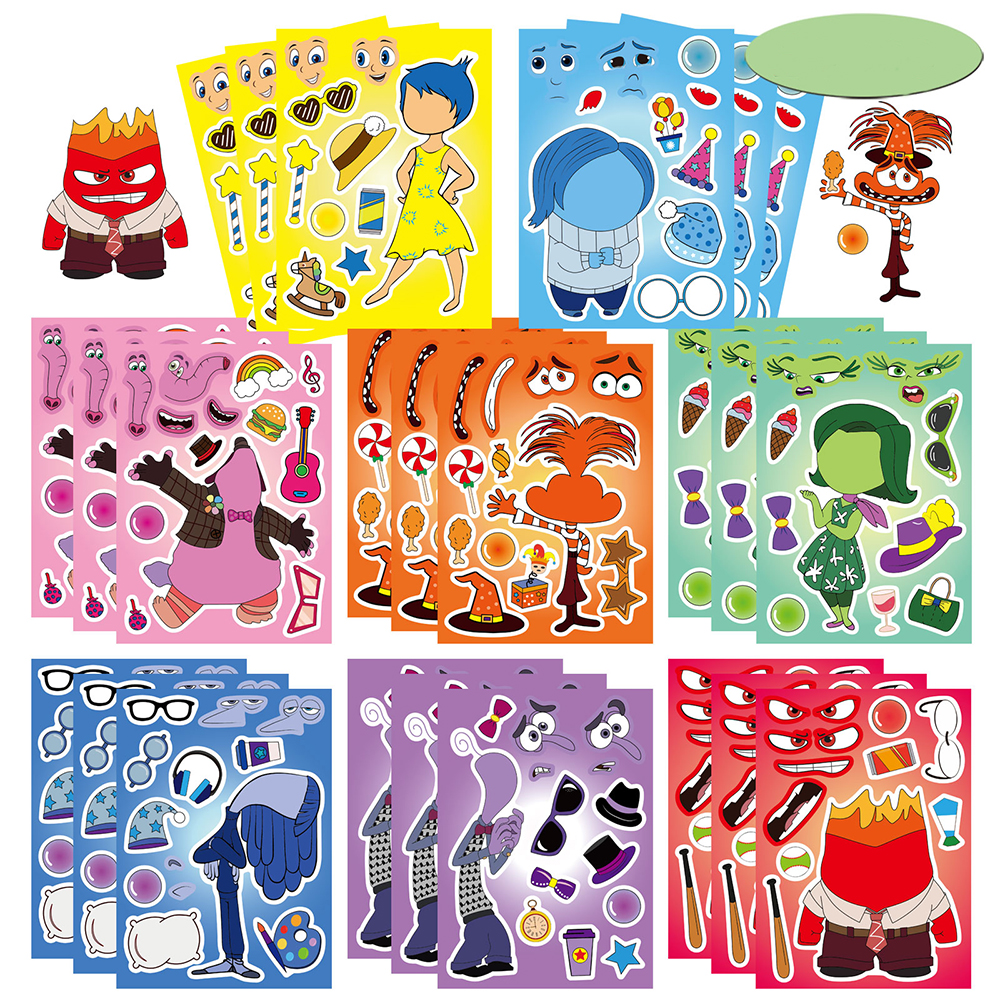 Board Game For 2 People - 8/16sheets Disney Inside Out Cartoon Puzzle