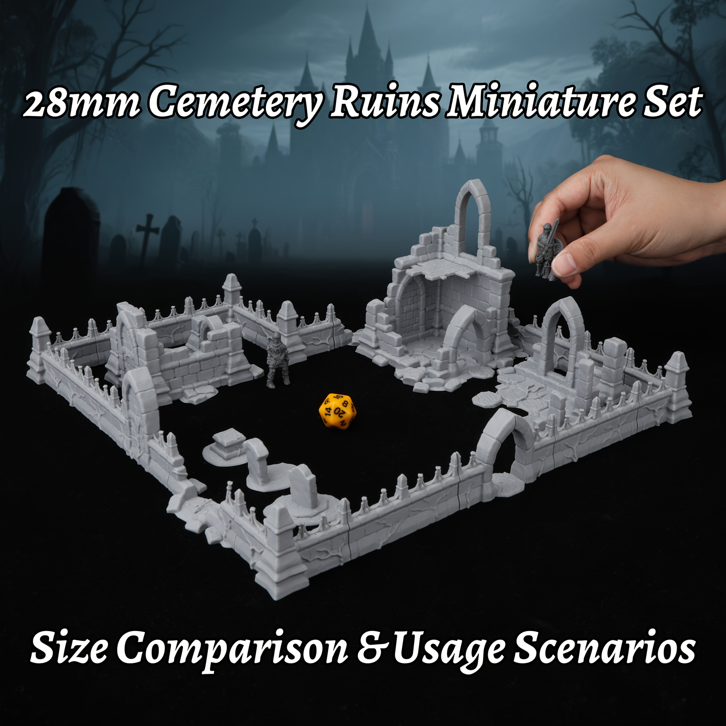 Fantasy Cemetery Ruins Miniatu - огляд і ціна Board Game Dune