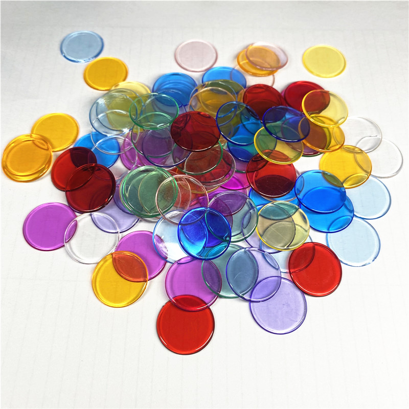 100pcs 19mm Transparent Chips  - огляд і ціна Board Game Verdant