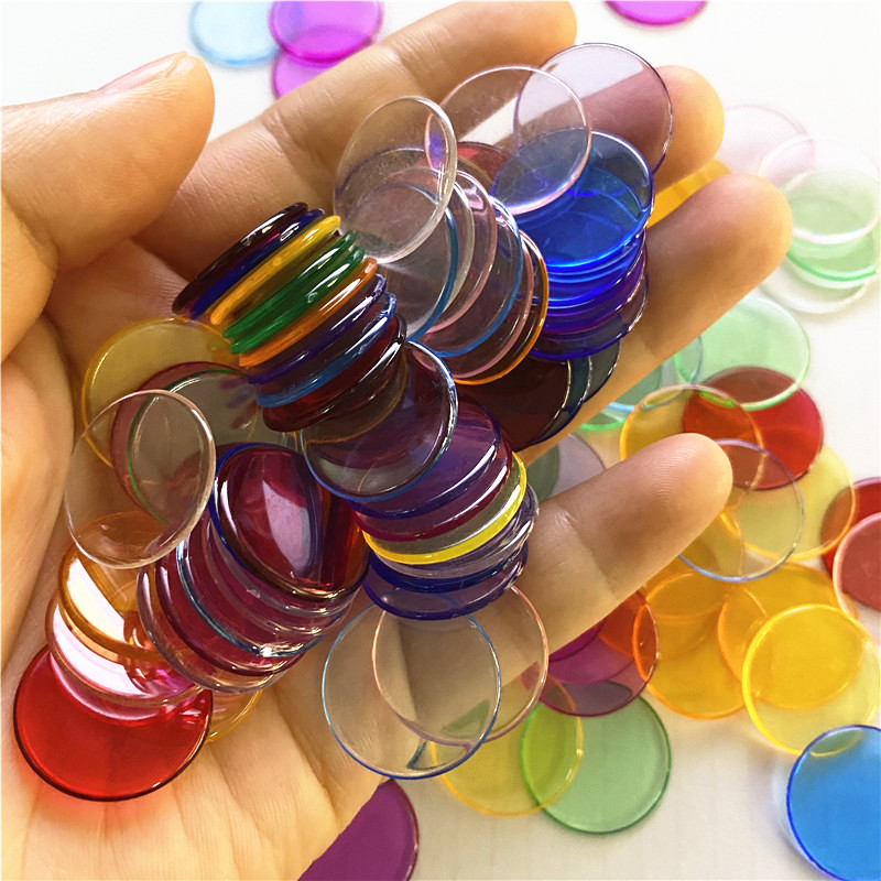 100pcs 19mm Transparent Chips  - огляд і ціна Board Game Verdant
