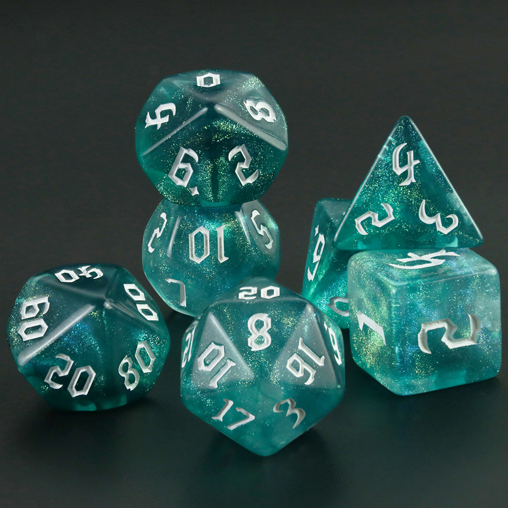 7 Pcs of New Double Colors Dic - огляд і ціна Board Game Font