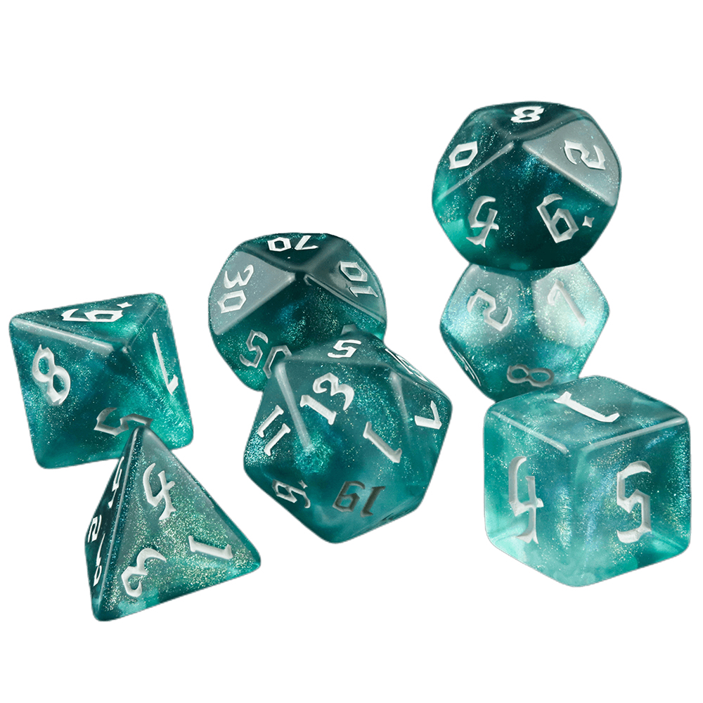 7 Pcs of New Double Colors Dic - огляд і ціна Board Game Font
