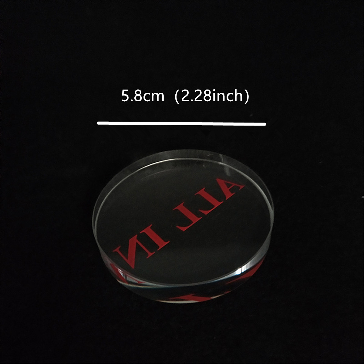 1 Pc Clear Red font Glass ALL  - огляд і ціна Board Game Font