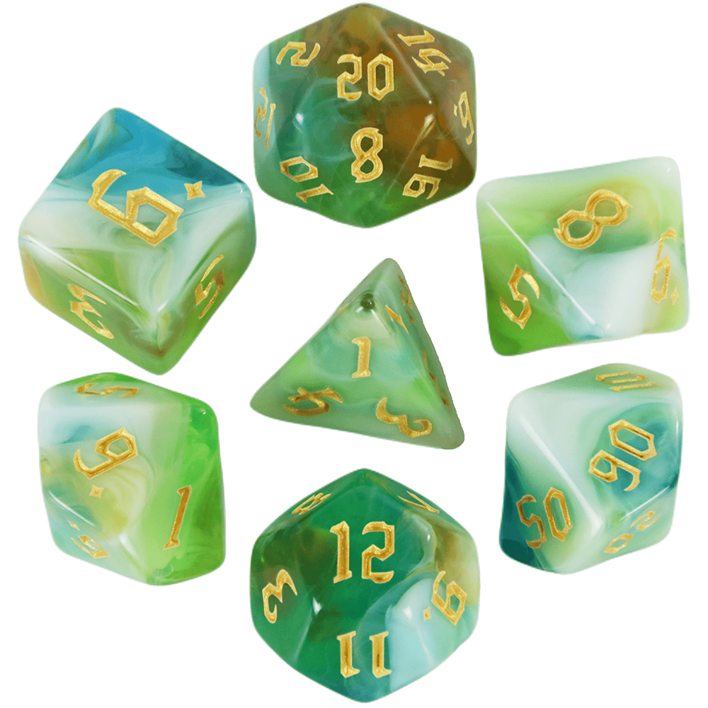 7pcs Board Game Dice Set Retro - огляд і ціна Board Game Font