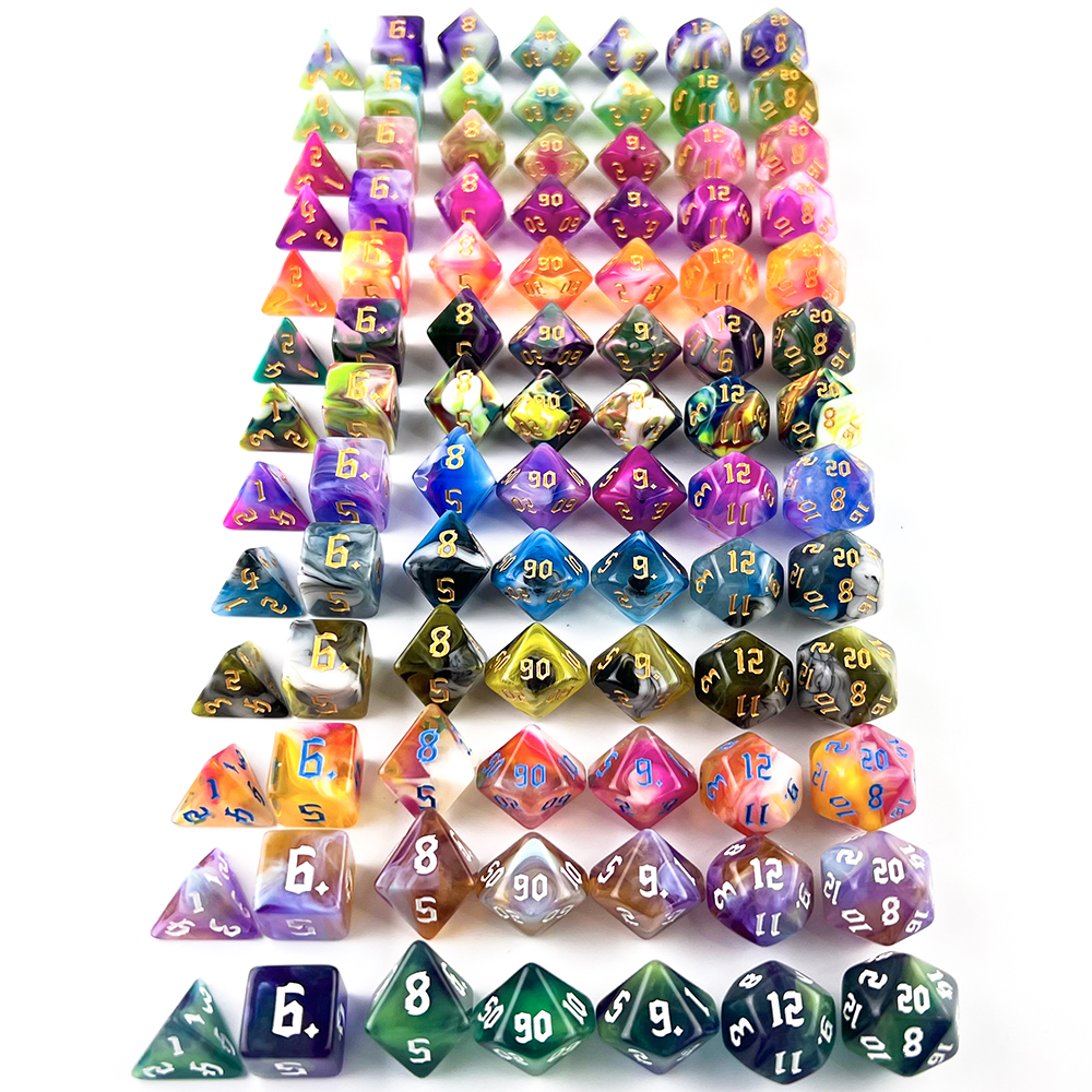 7pcs Board Game Dice Set Retro - огляд і ціна Board Game Font