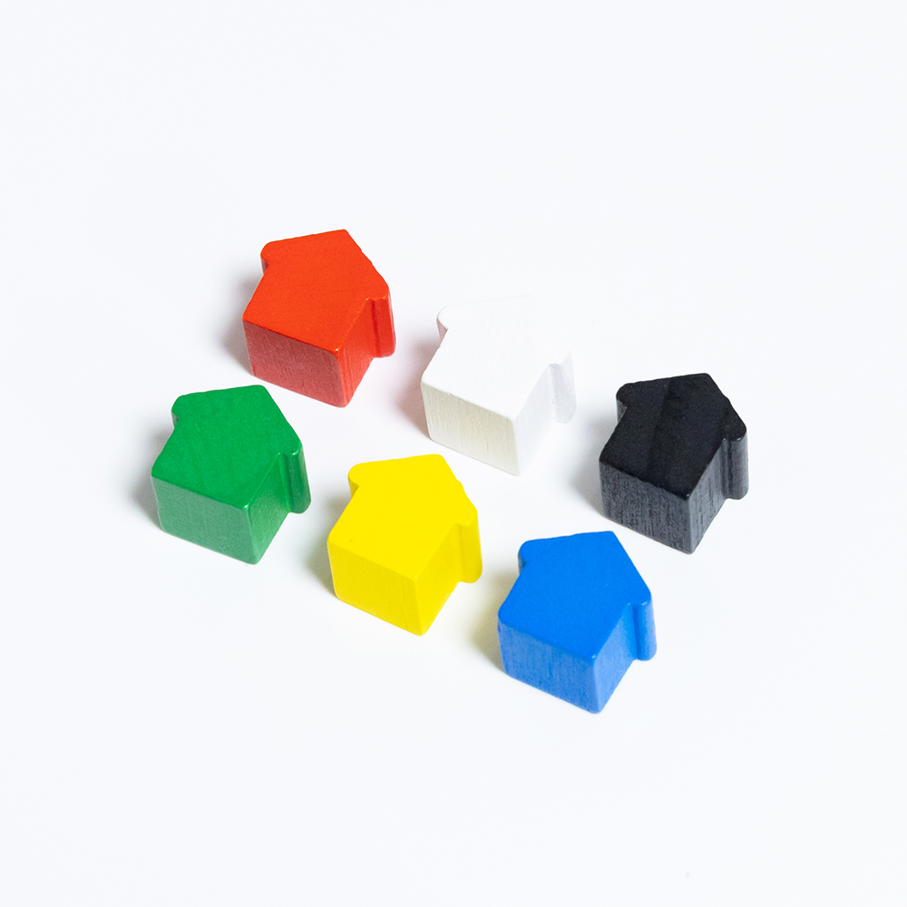 100Pcs Little House Meeples, 1 - огляд і ціна Board Game Verdant