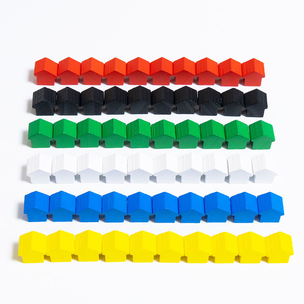 100Pcs Little House Meeples, 1 - огляд і ціна Board Game Verdant