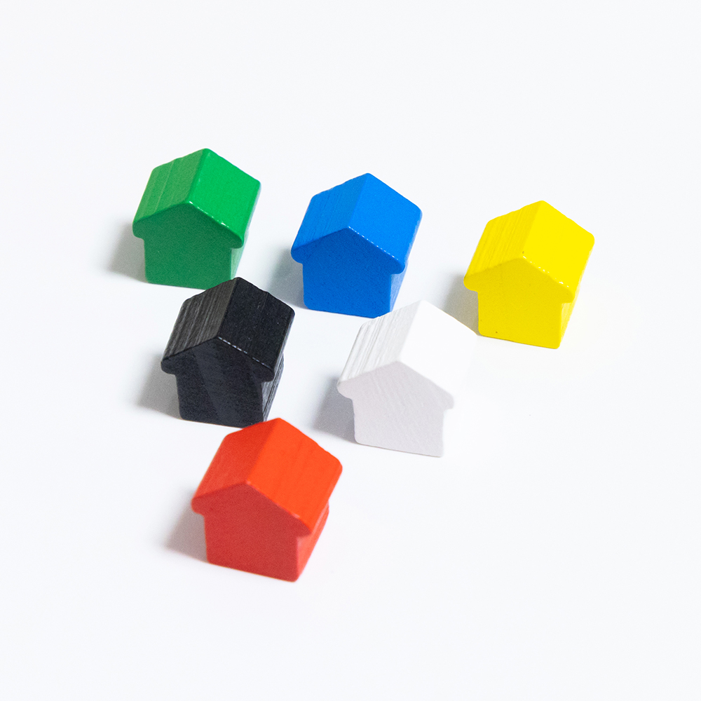 100Pcs Little House Meeples, 1 - огляд і ціна Board Game Verdant