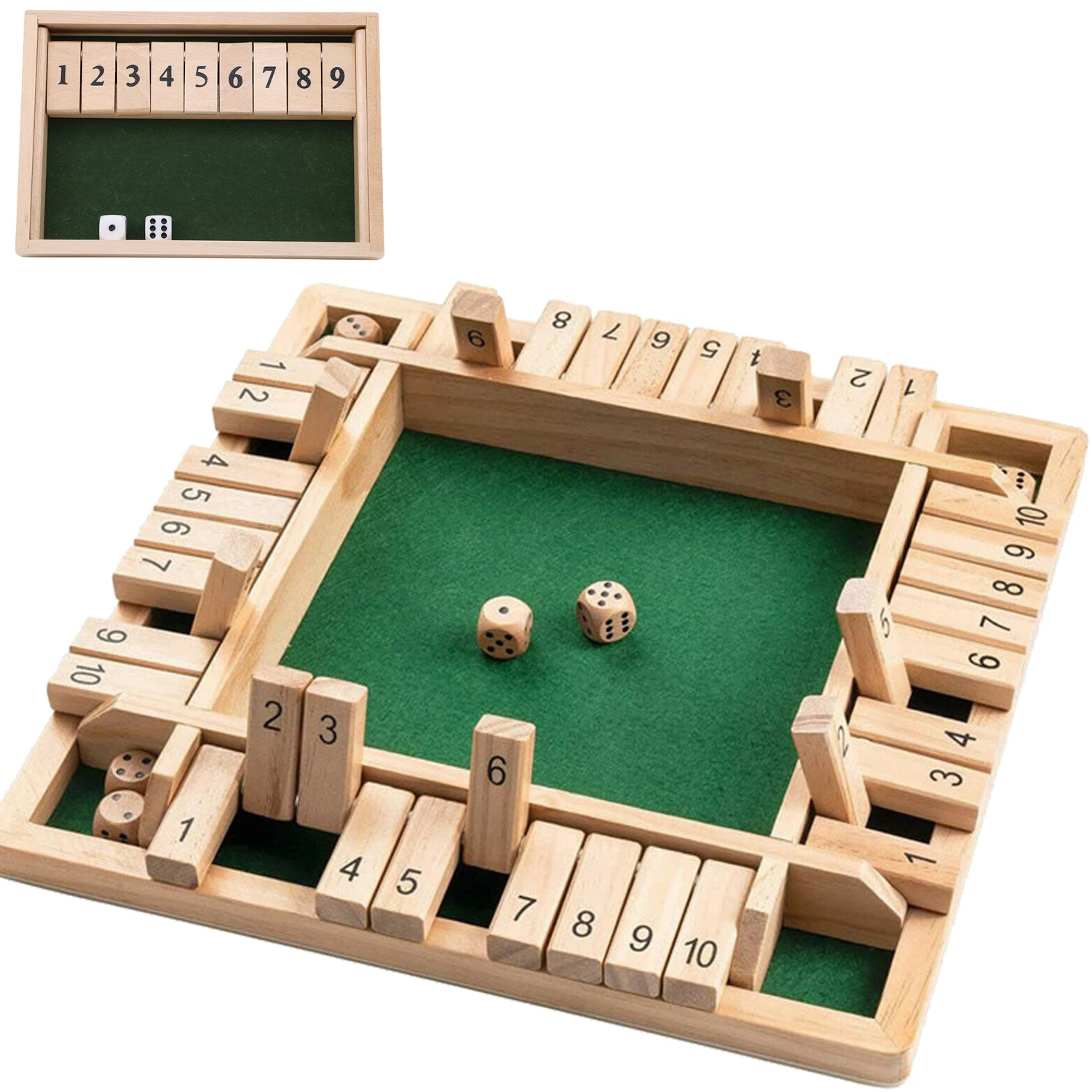 2-4 Player Wooden Math Flaps & - огляд і ціна Board Game Instruction