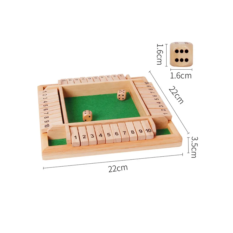2-4 Player Wooden Math Flaps & - огляд і ціна Board Game Instruction