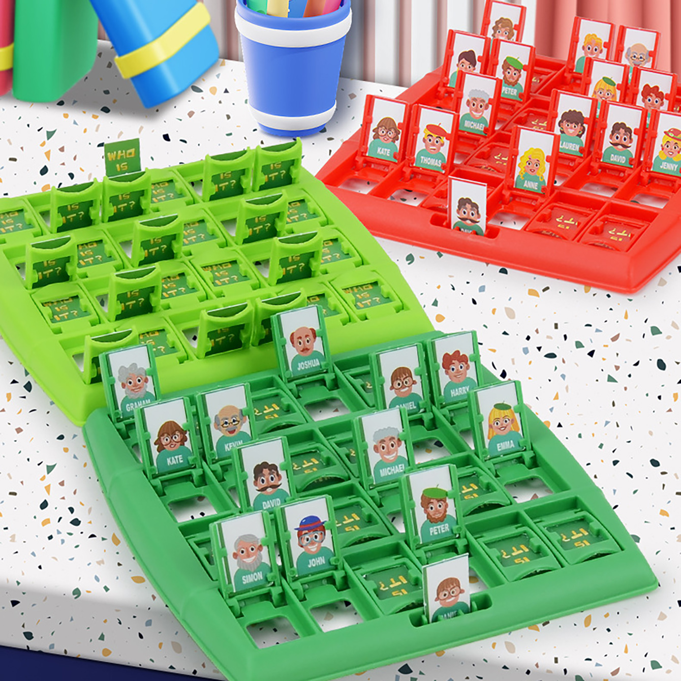 Family Guessing Board Game Who - огляд і ціна Board Game Family