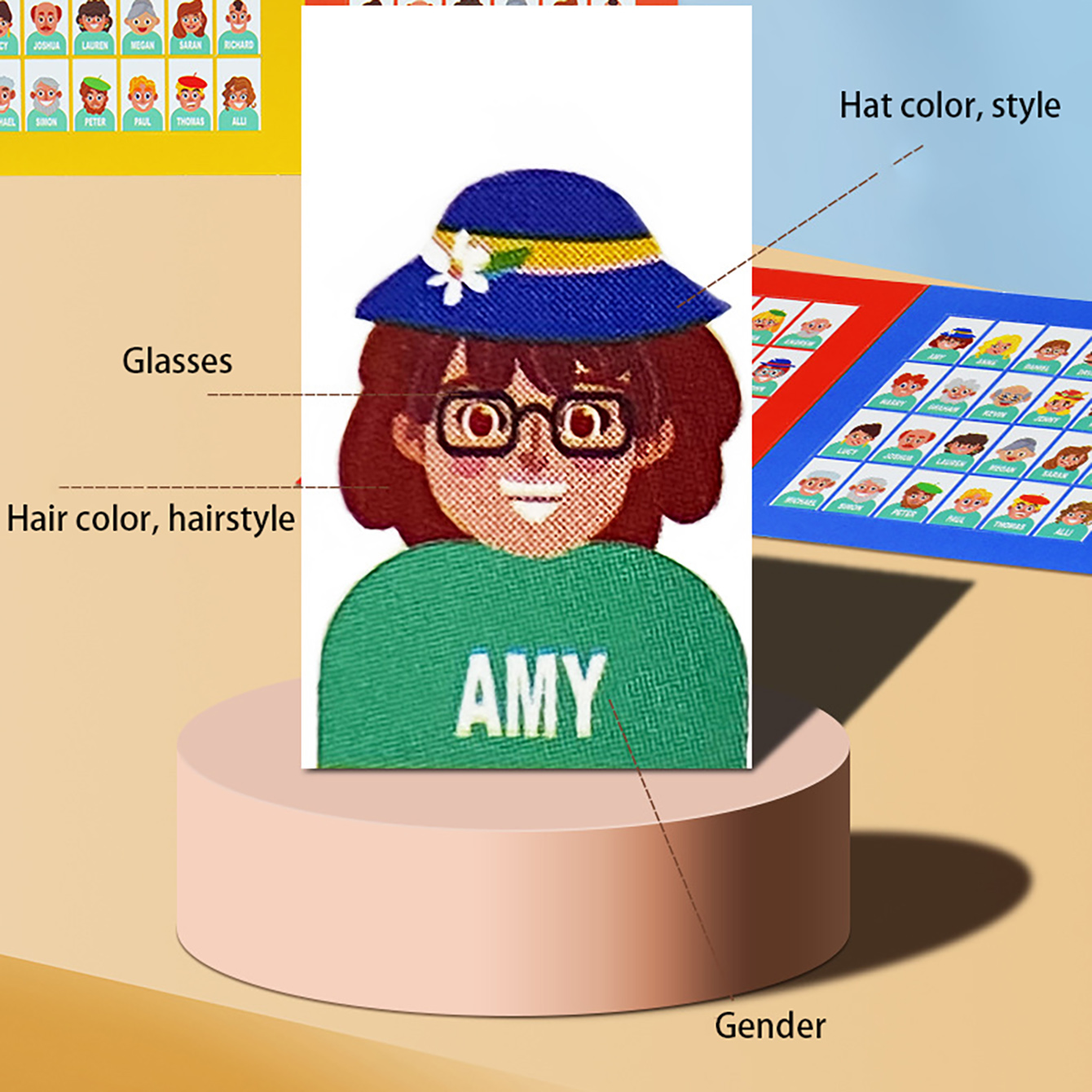 Family Guessing Board Game Who - огляд і ціна Board Game Family
