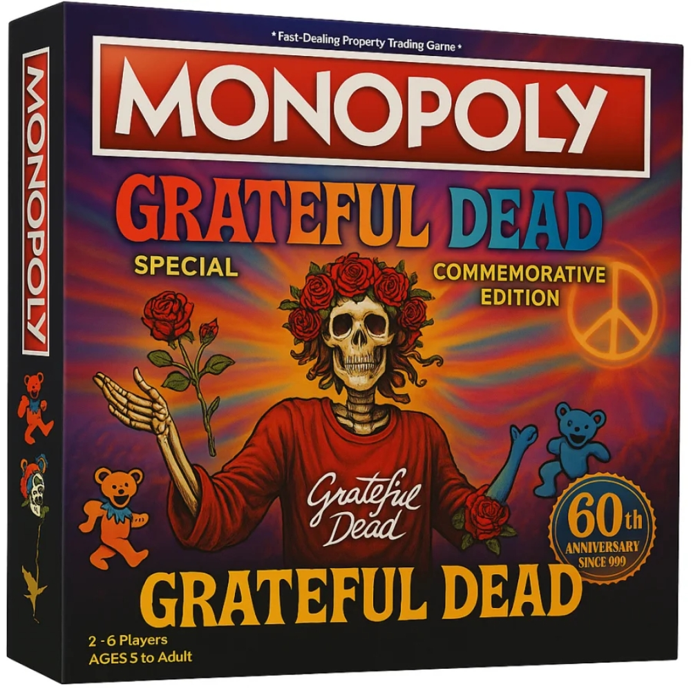 Grateful Dead Monopoly 60th An - огляд і ціна Board Game Monopoli
