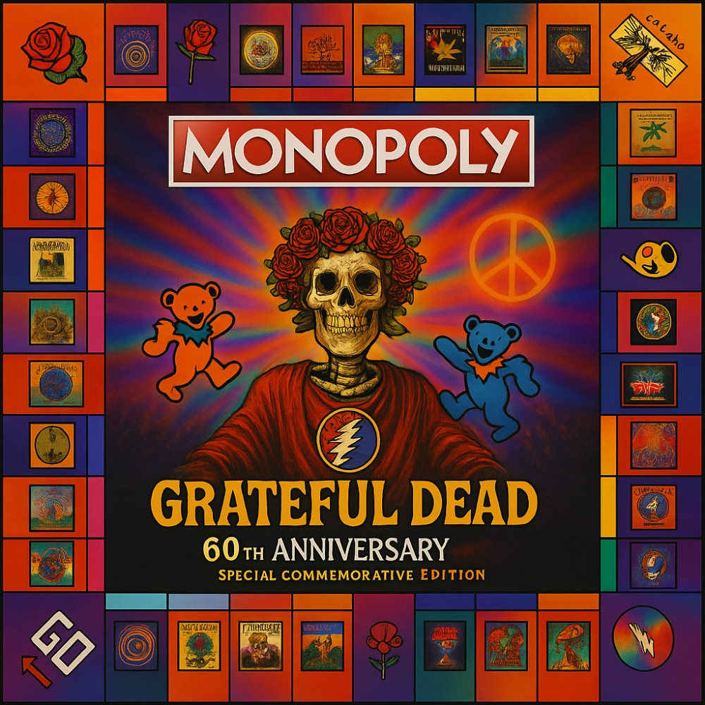 Grateful Dead Monopoly 60th An - огляд і ціна Board Game Monopoli