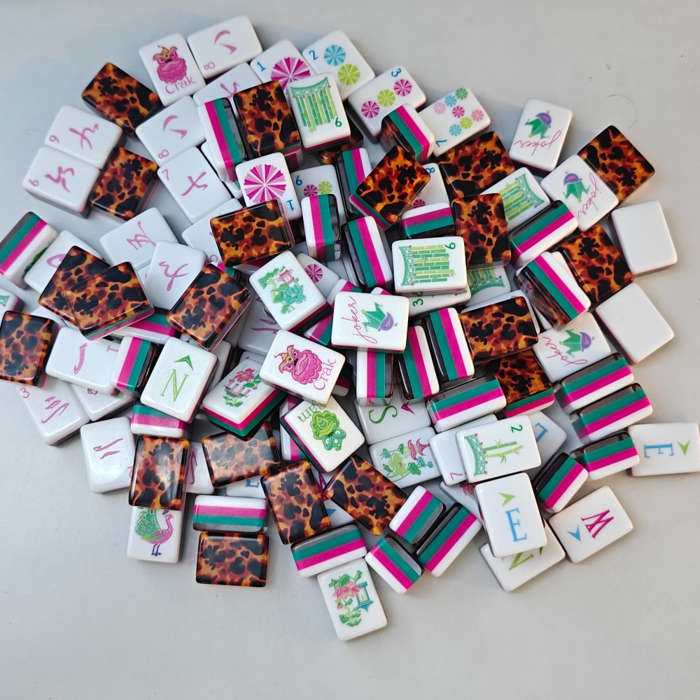 4-Layer Acrylic Leopard Mahjon - огляд і ціна Board Game Mahjong