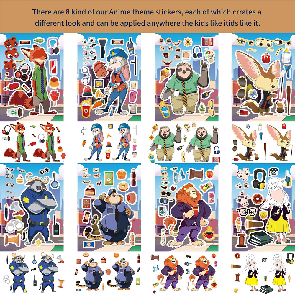 8/16pcs Disney Cartoon Zootopi - огляд і ціна Board Game For 2 People