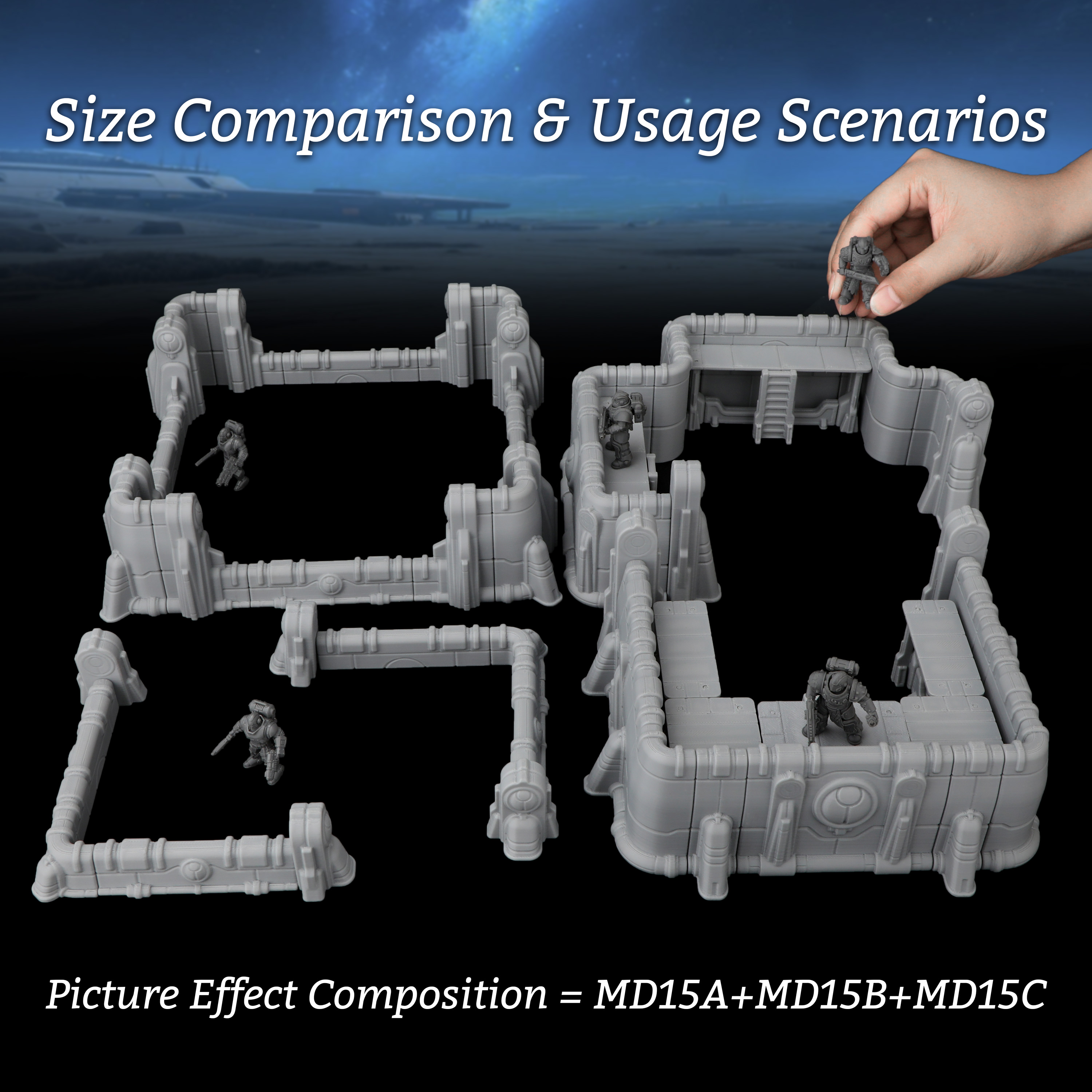 Sci-Fi Modular Fortress Defens - огляд і ціна Board Game Dune