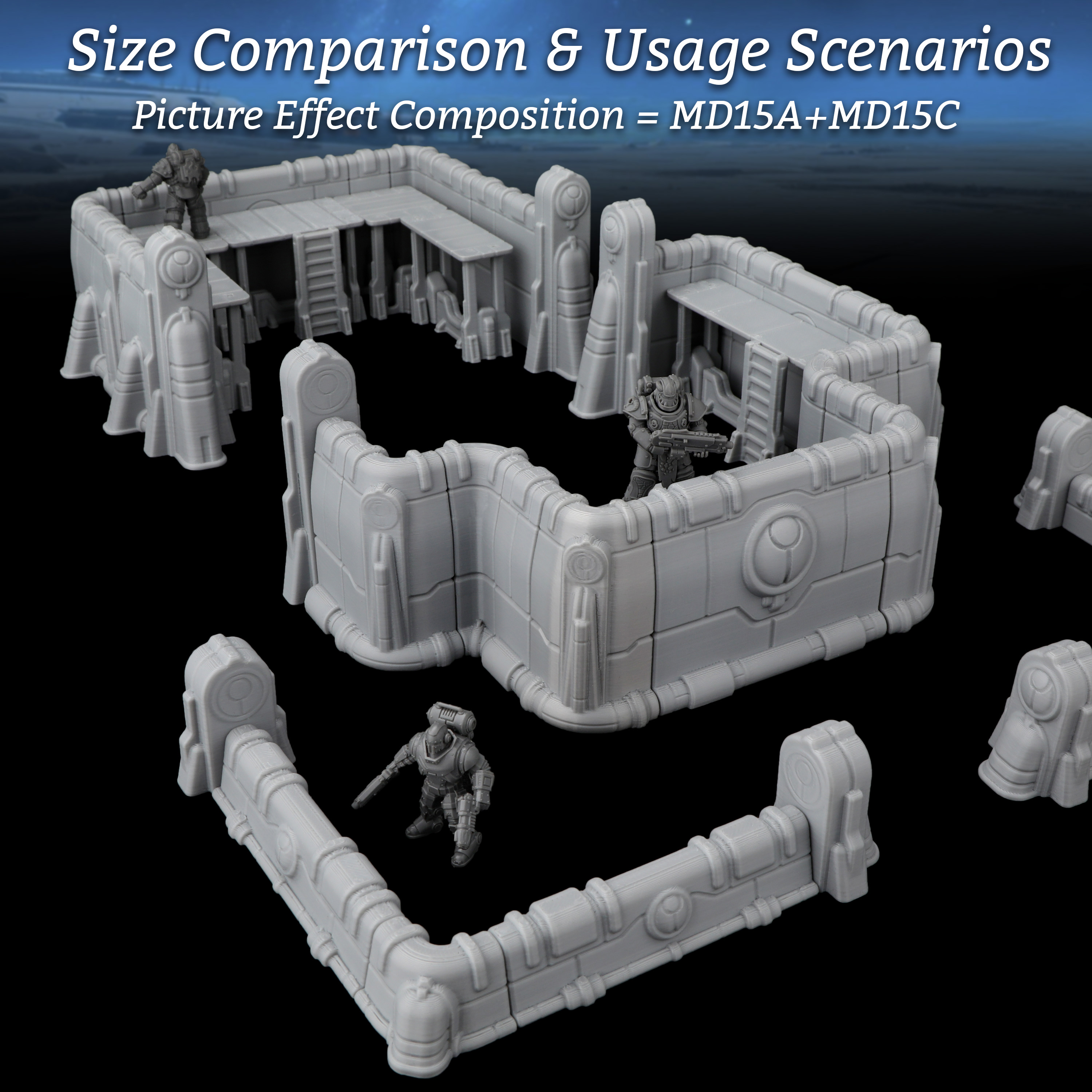 Sci-Fi Modular Fortress Defens - огляд і ціна Board Game Dune