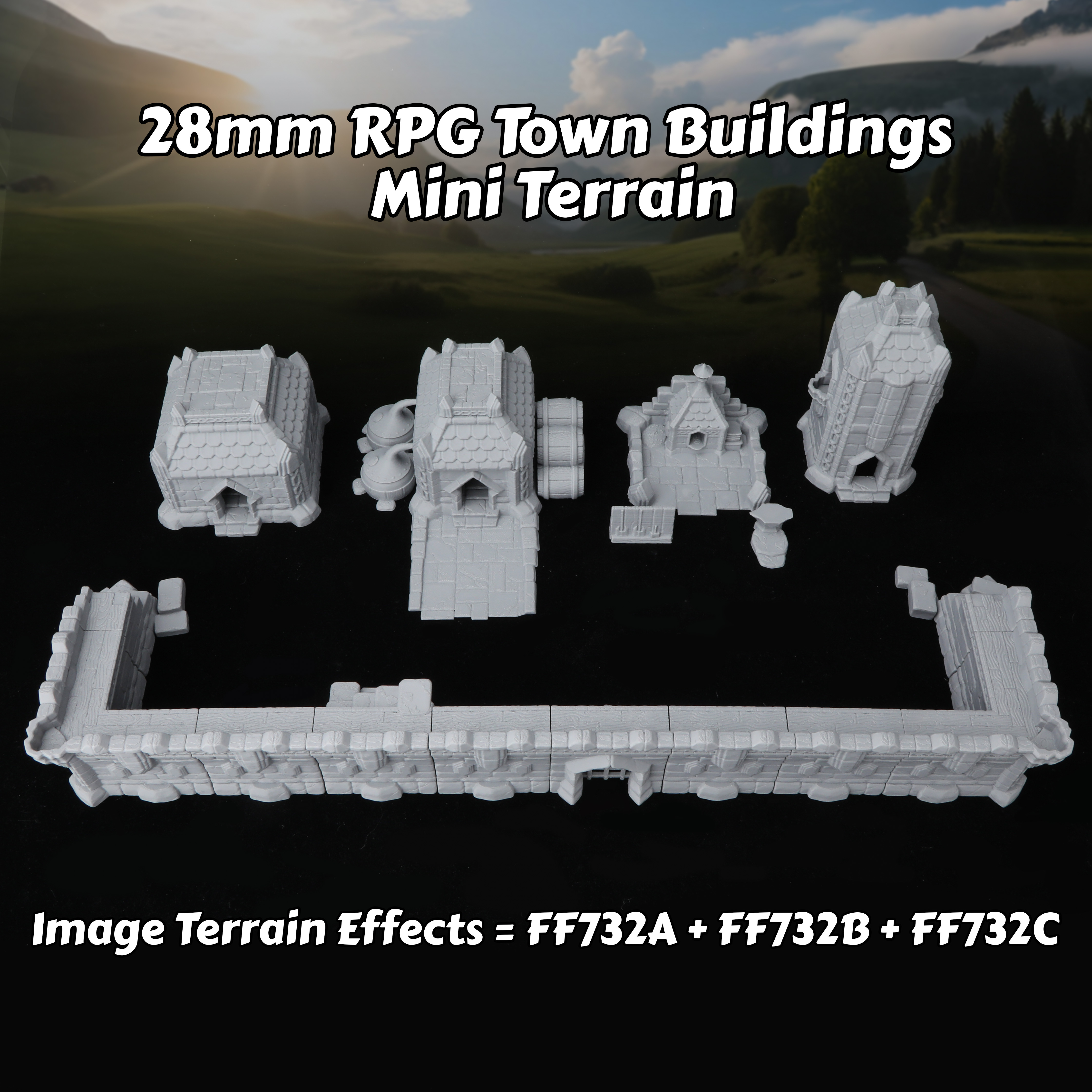 Fantasy Town Buildings Miniatu - огляд і ціна Board Game Dune
