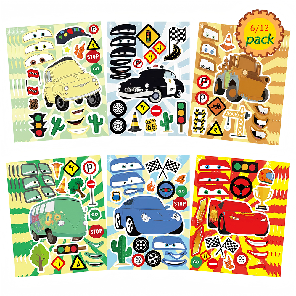 6/12Sheets Make a Face Cartoon - огляд і ціна Board Game For 2 People