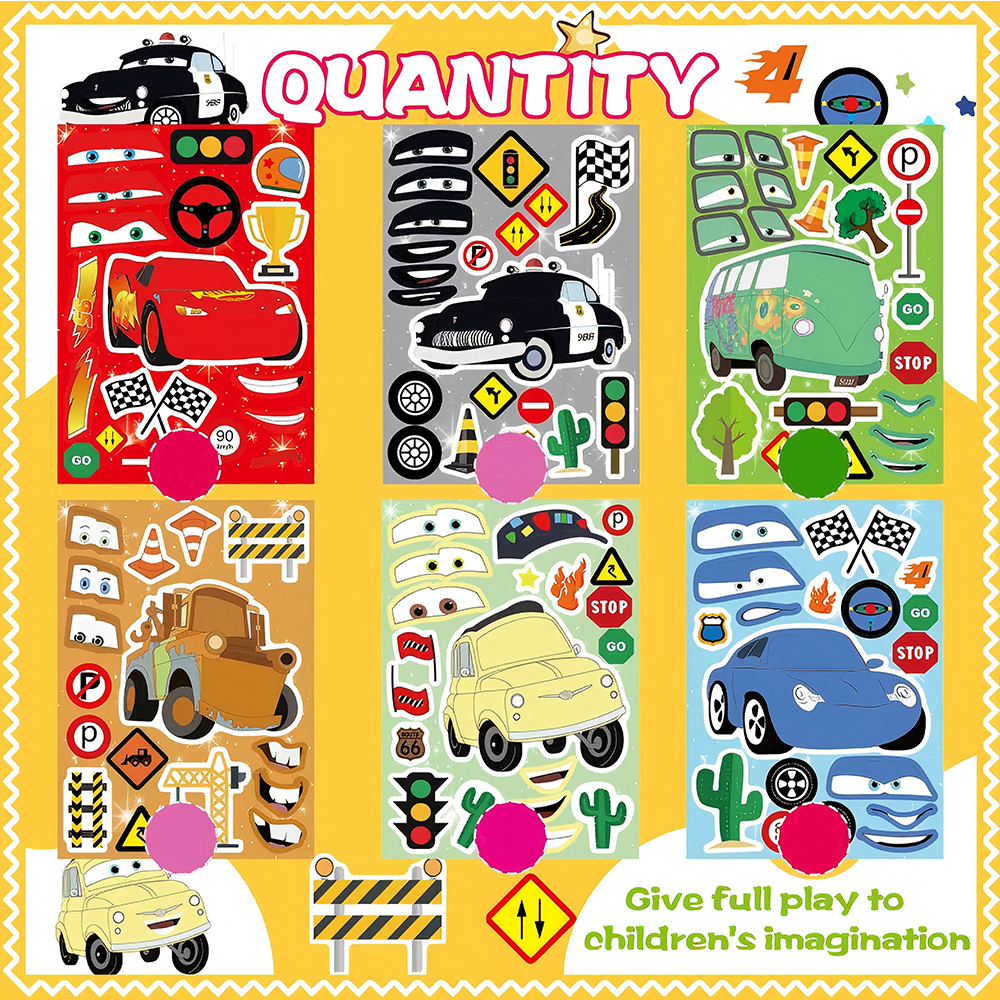 6/12Sheets Make a Face Cartoon - огляд і ціна Board Game For 2 People