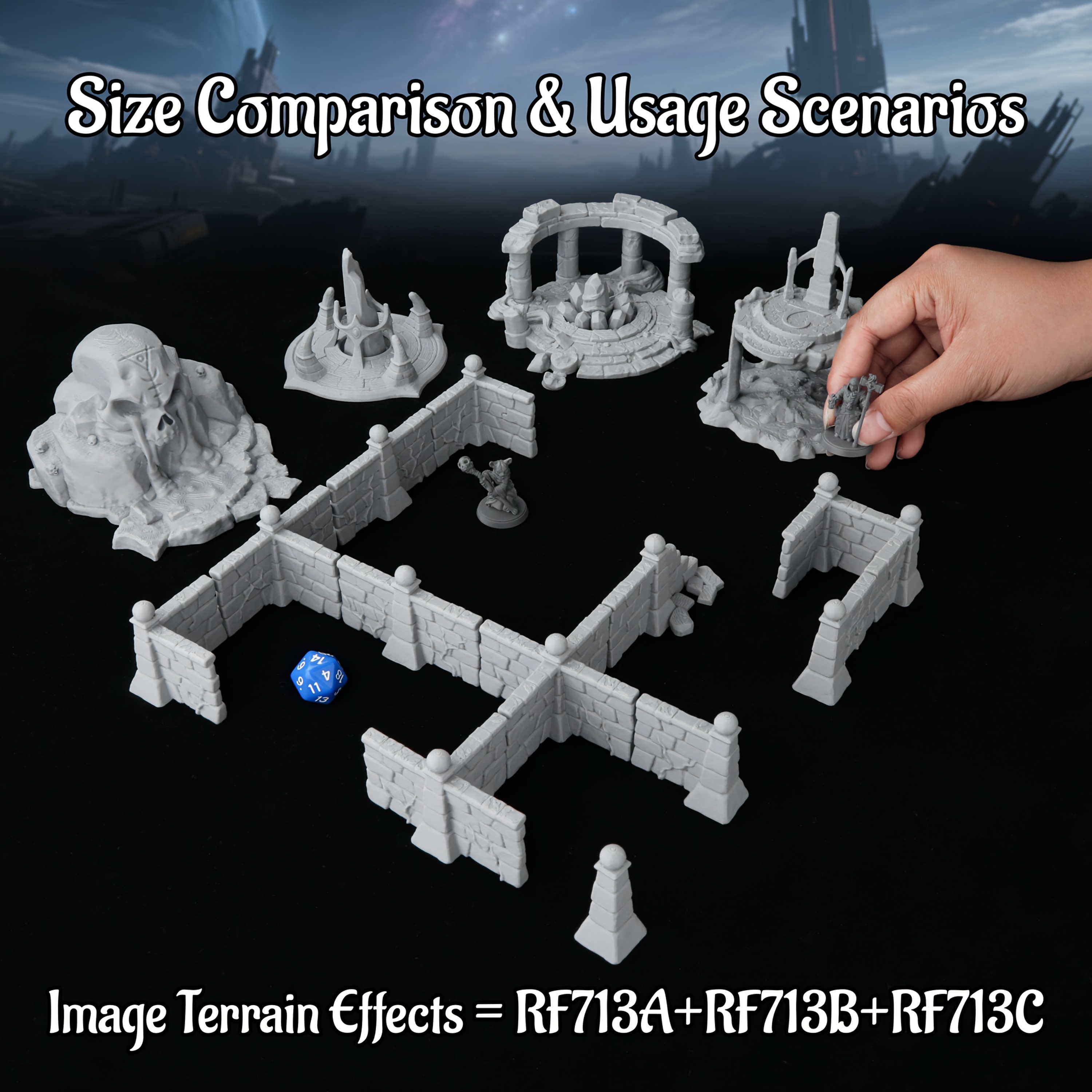 RPG Miniature Terrain Set, Gam - огляд і ціна Board Game Dune