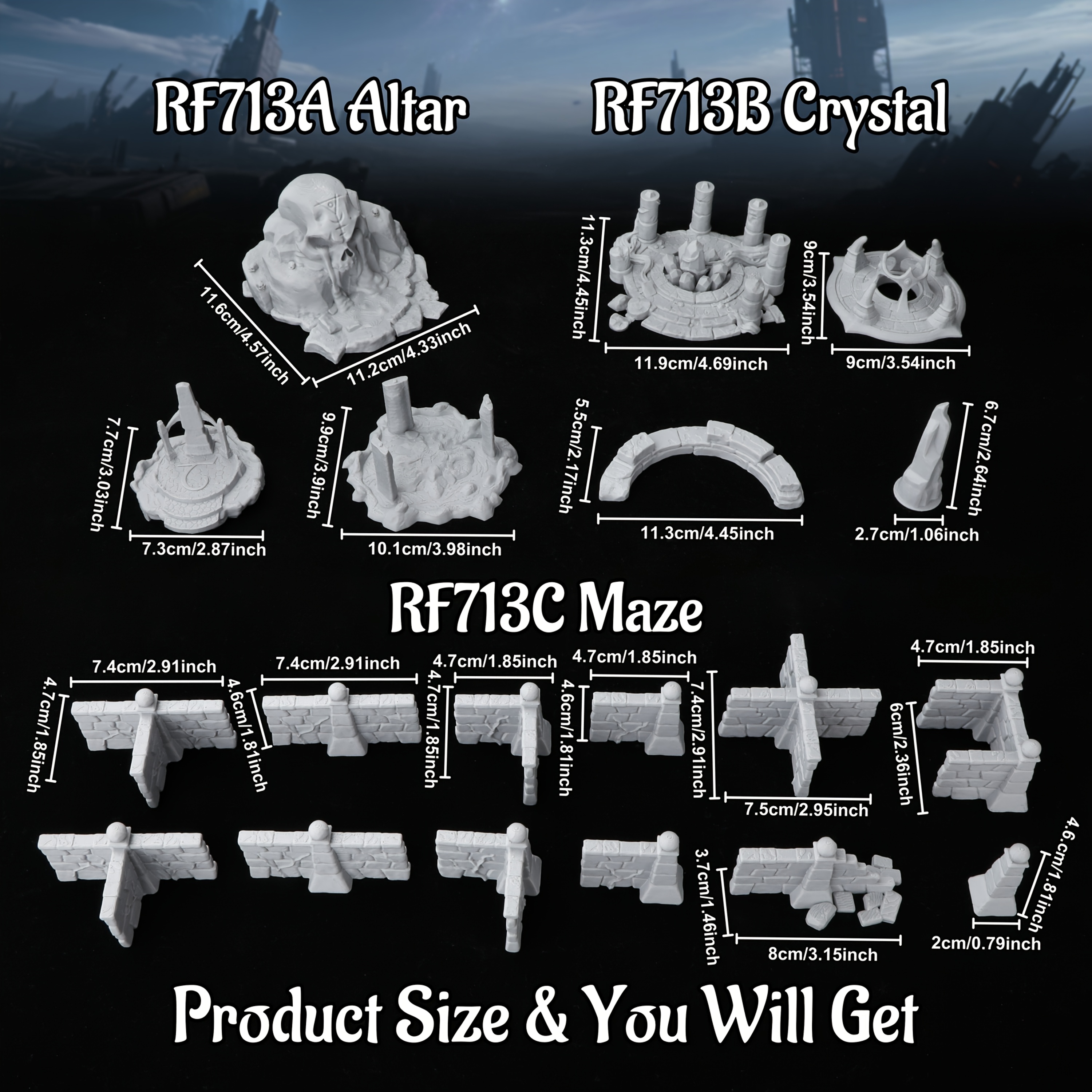 RPG Miniature Terrain Set, Gam - огляд і ціна Board Game Dune