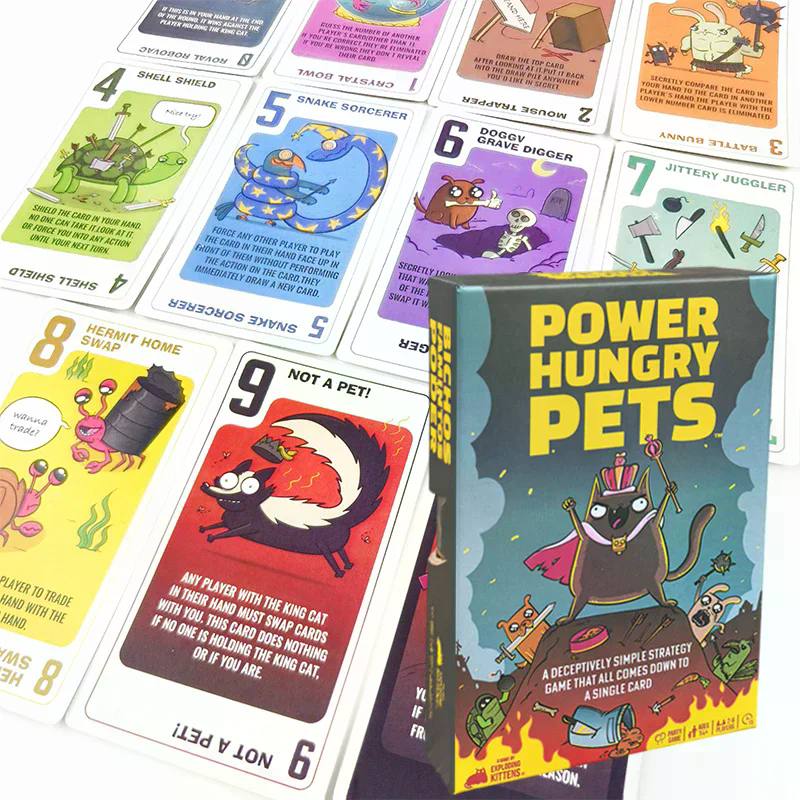 Power Hungry Pets Card Game Fa - огляд і ціна Board Game Strategi