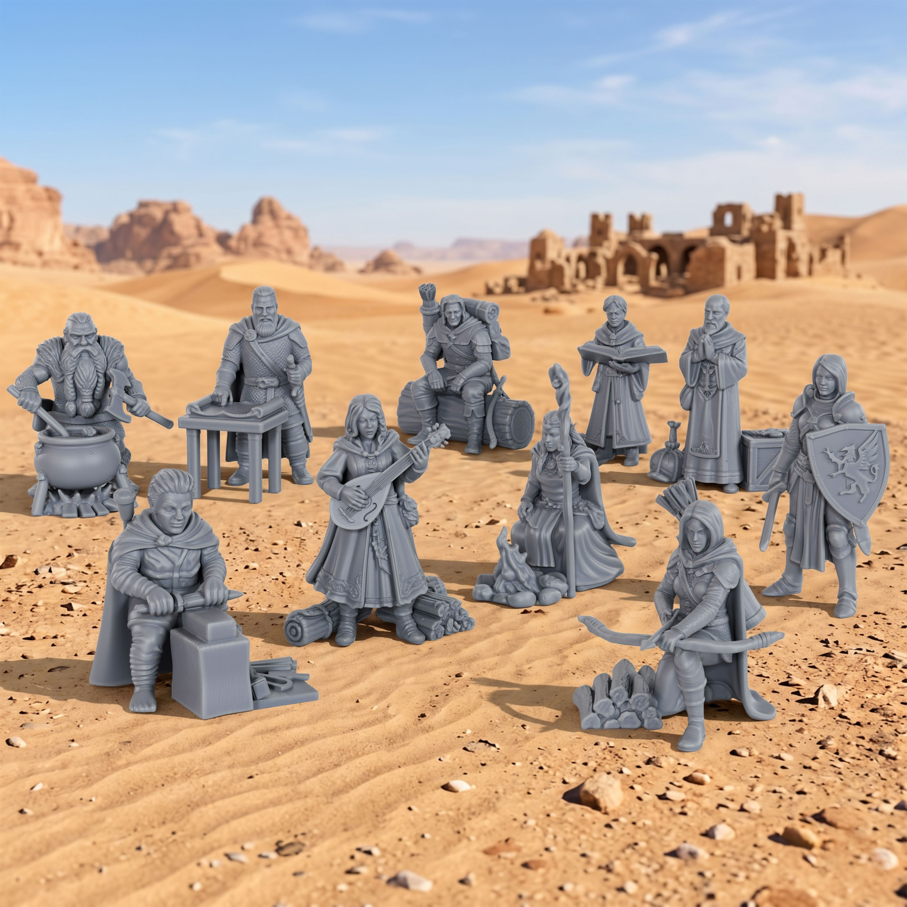 Fantasy Adventurer NPC Miniatu - огляд і ціна Board Game Dune