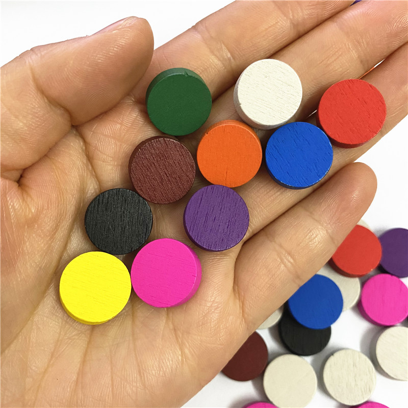 100pieces Diameter 15*5MM Wood - огляд і ціна Board Game Verdant