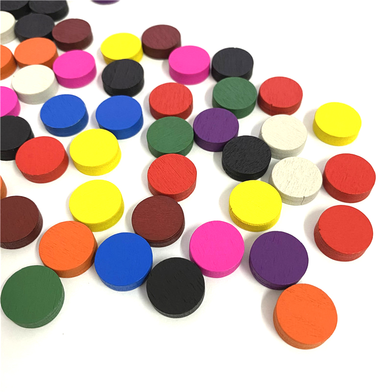 100pieces Diameter 15*5MM Wood - огляд і ціна Board Game Verdant