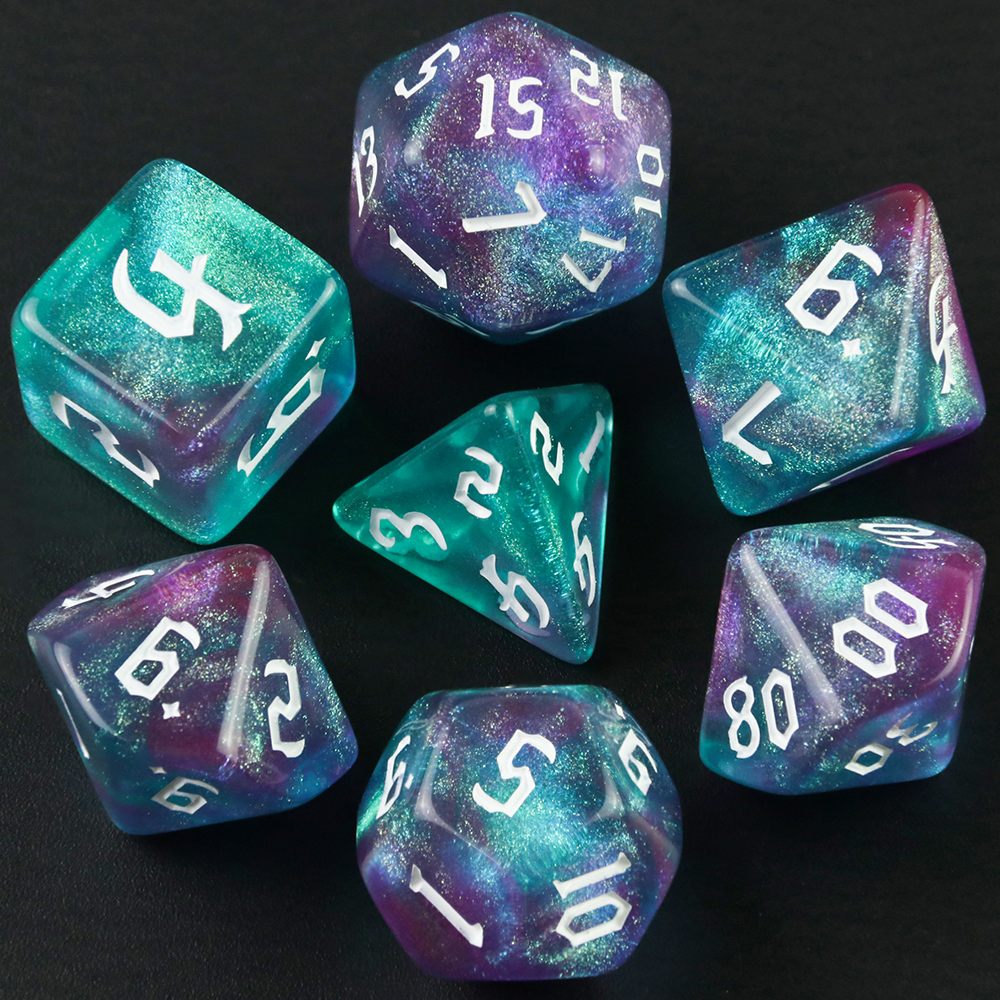 7 Pcs of New Double Colors Dic - огляд і ціна Board Game Font