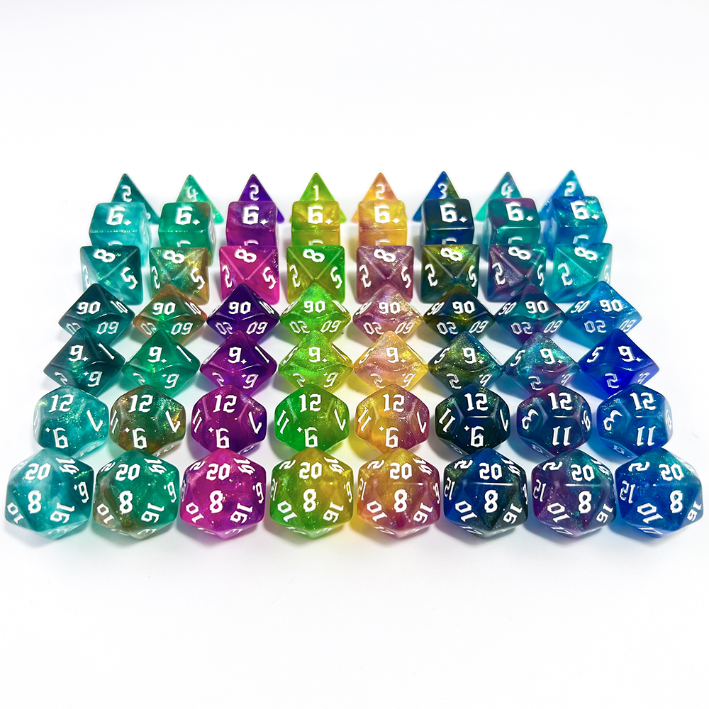 7 Pcs of New Double Colors Dic - огляд і ціна Board Game Font