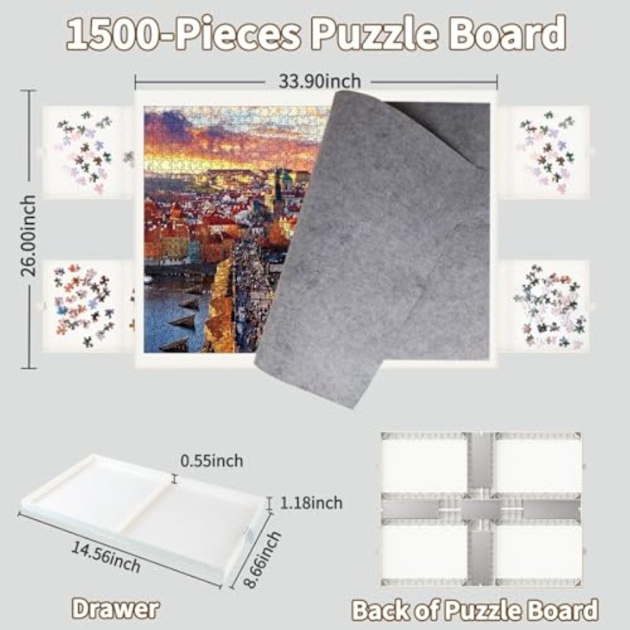 1500 Pieces Puzzle Board with  - огляд і ціна Jigsaw Puzzle Adult