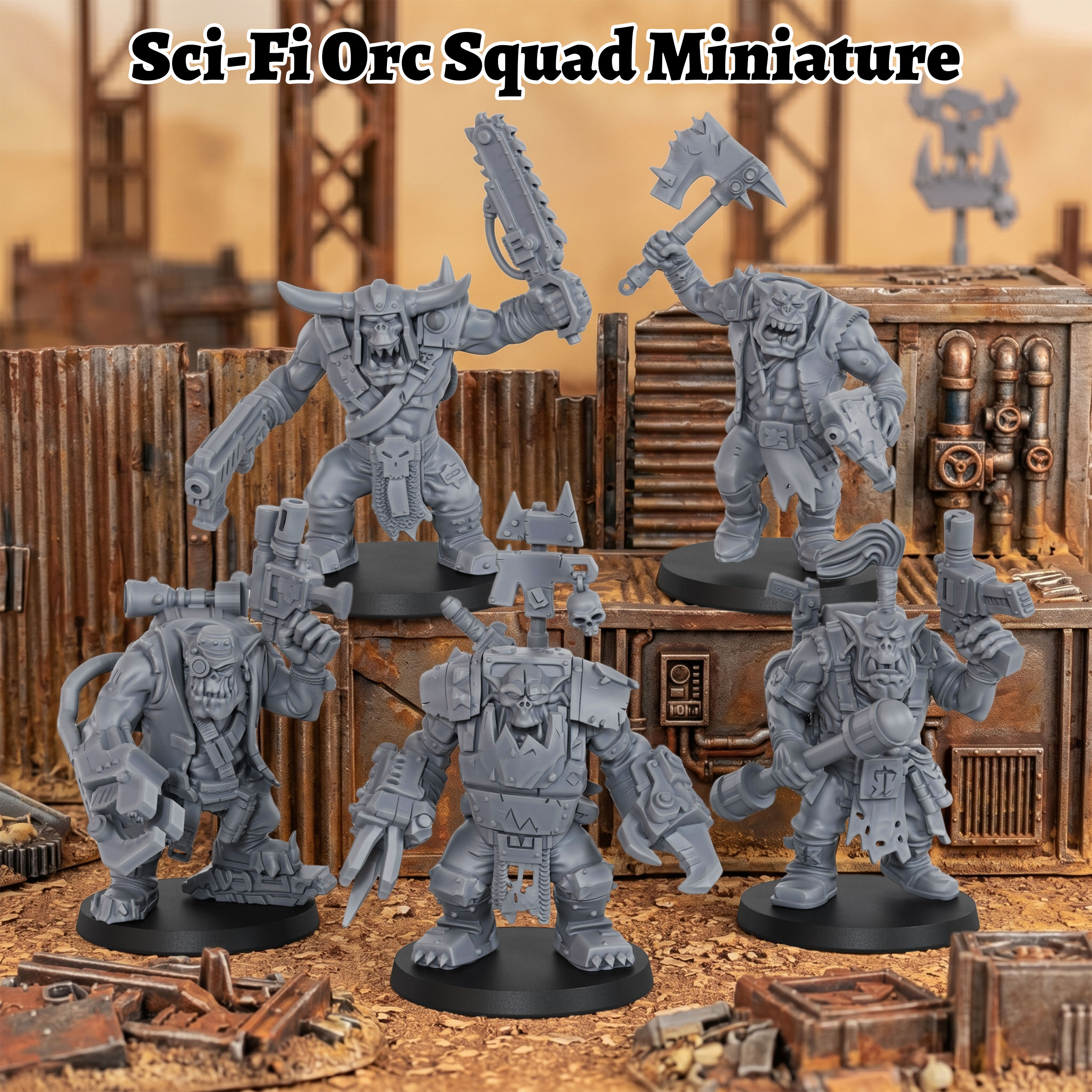 Sci-Fi Orc Squad Miniature Set - огляд і ціна Board Game Dune