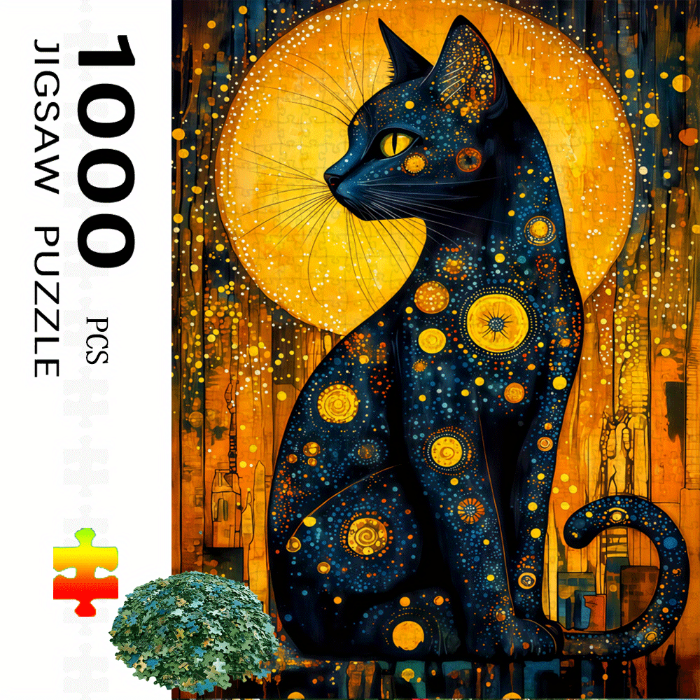 1000pcs Van Gogh-Inspired Blac - огляд і ціна Jigsaw Puzzle Adult