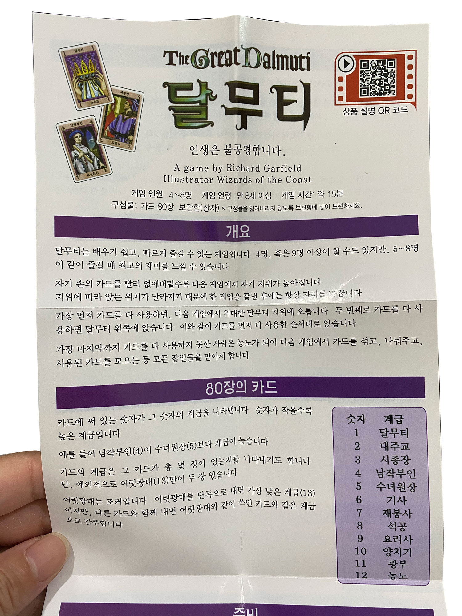 Korean Board Game the Great Da - огляд і ціна Board Game Instruction