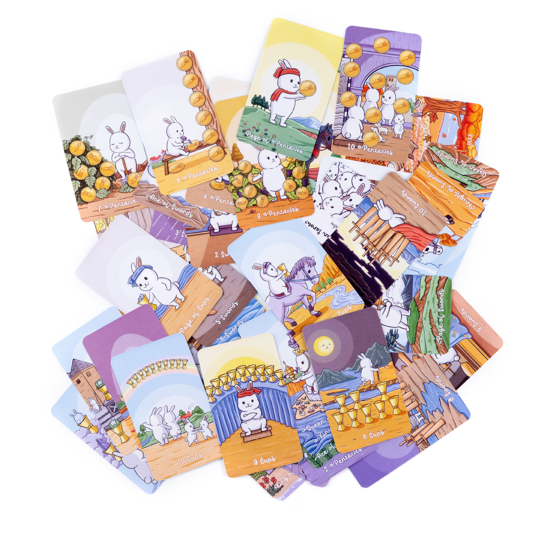 Chubby bune Rabbit Oracle Taro - огляд і ціна Board Game Instruction