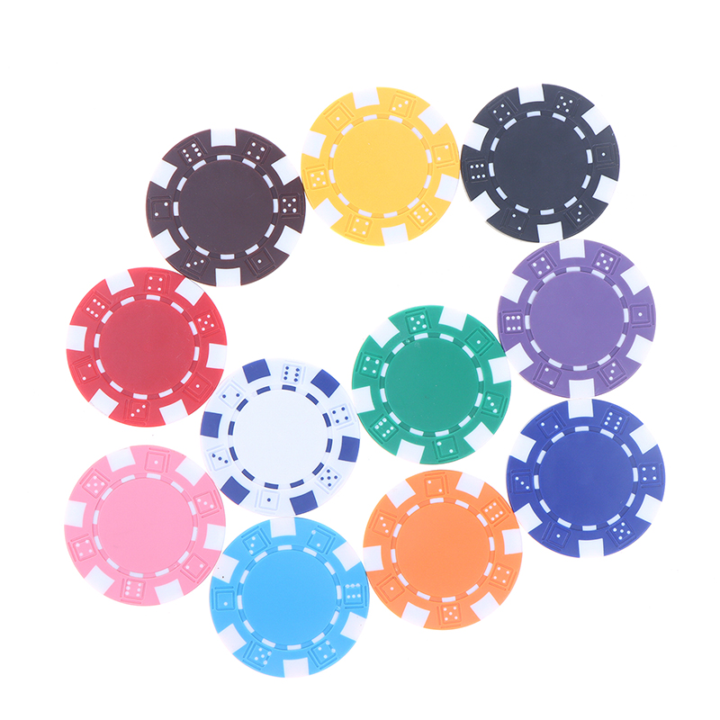 B*10 Pcs 11.5g ABS Plastic Pok - огляд і ціна Board Game With Chips