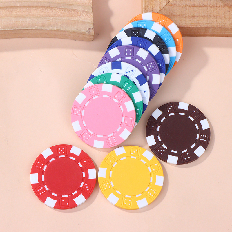 B*10 Pcs 11.5g ABS Plastic Pok - огляд і ціна Board Game With Chips