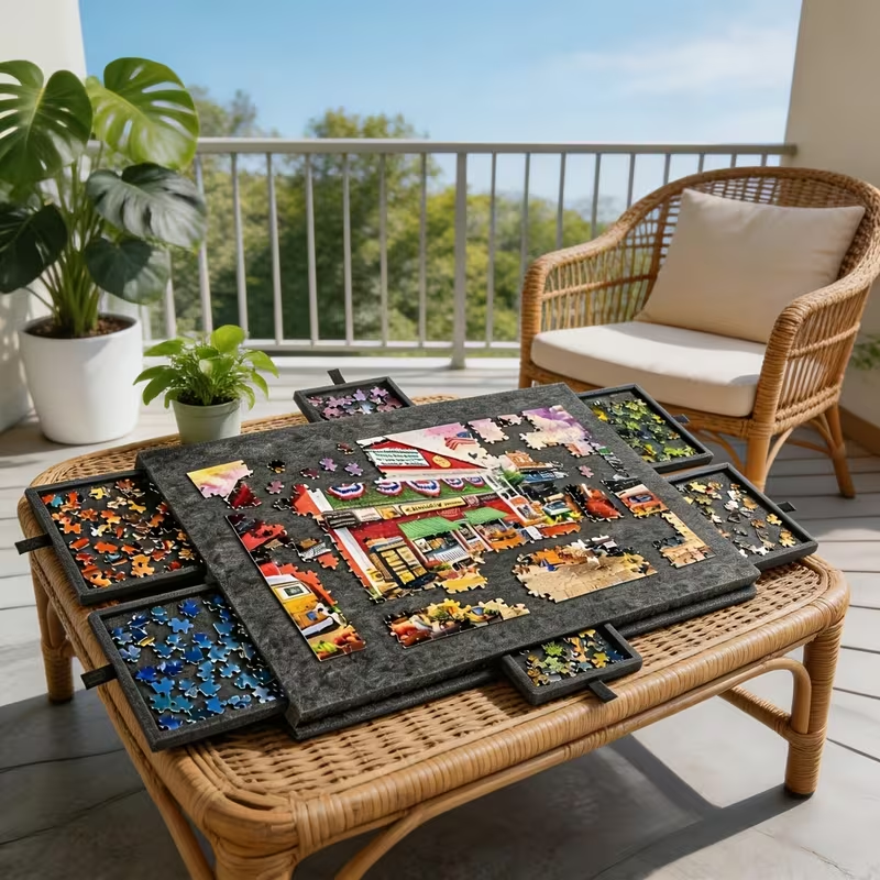 6-Drawer 1500pcs Jigsaw Puzzle - огляд і ціна Board Game For 2 People