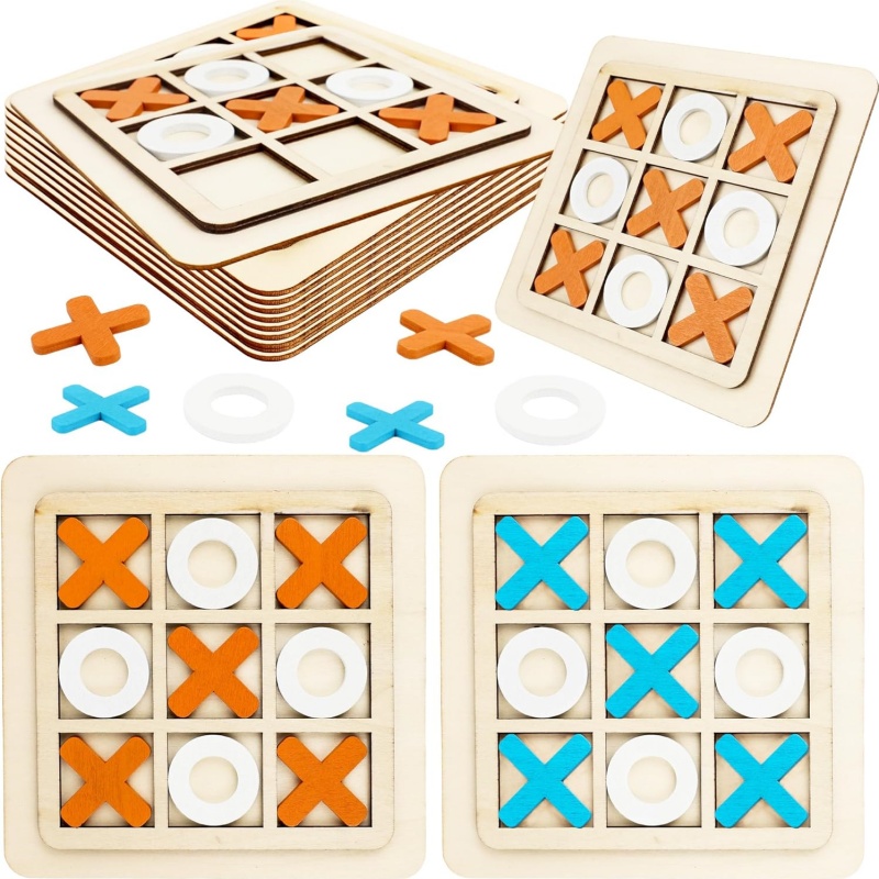 Wooden Tic Tac Toe Games Puzzl - огляд і ціна Board Game Family