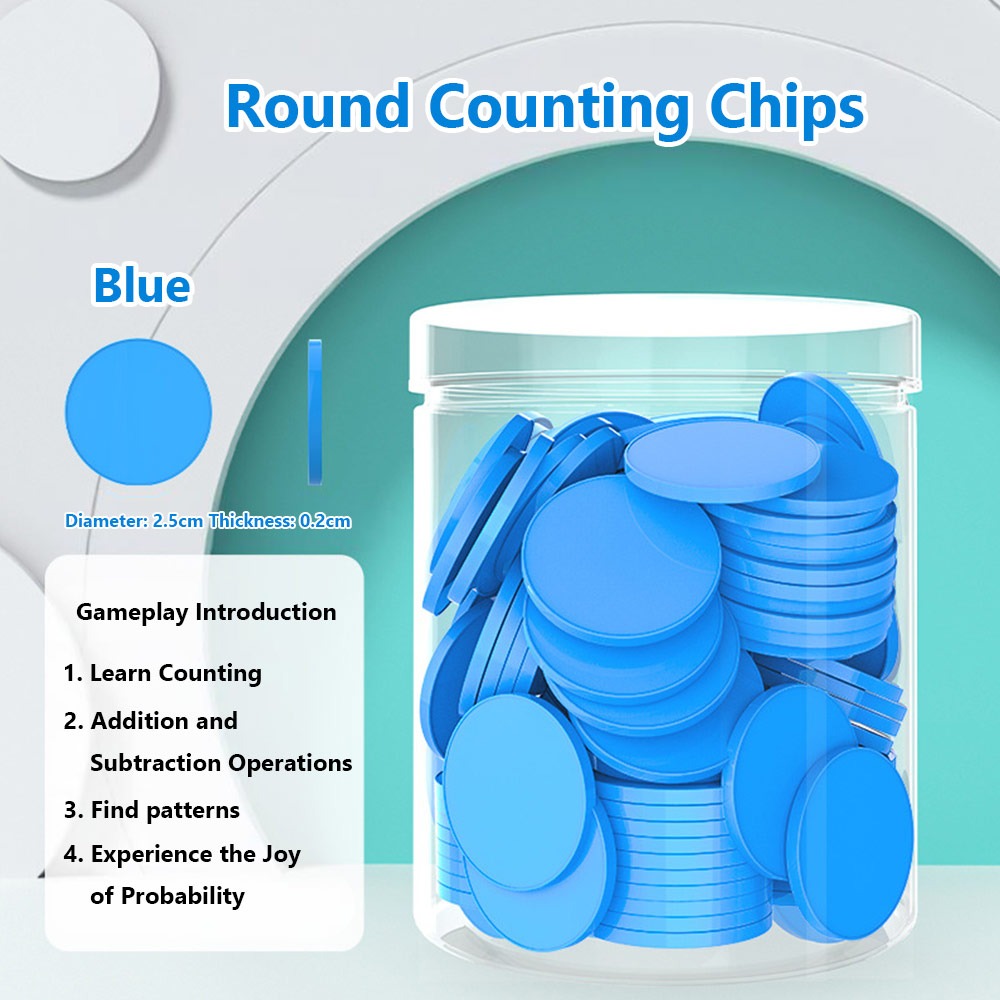 100pcs Plastic Counting Chips  - огляд і ціна Board Game Verdant