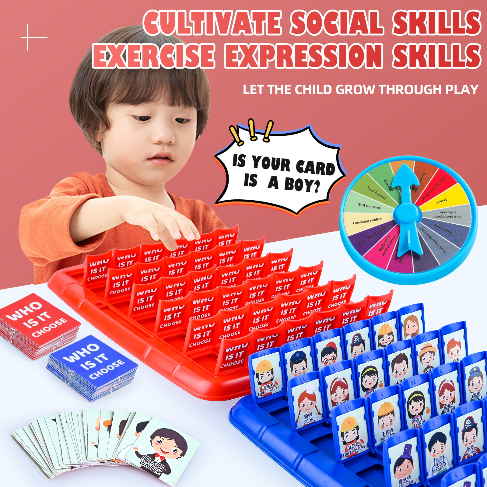 Guess Who I Am, Children'S Puz - огляд і ціна Board Game With Chips